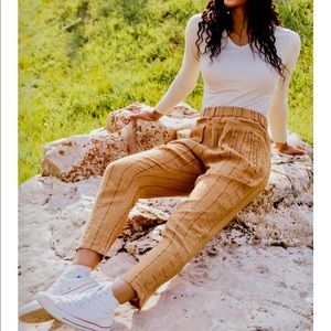 Roolee Striped Linen Pants